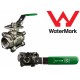 Stainless Steel Three Piece Ball Valve with Mounting Pad