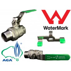 Stainless Steel Two Piece Ball Valve 1000psi BSP MF